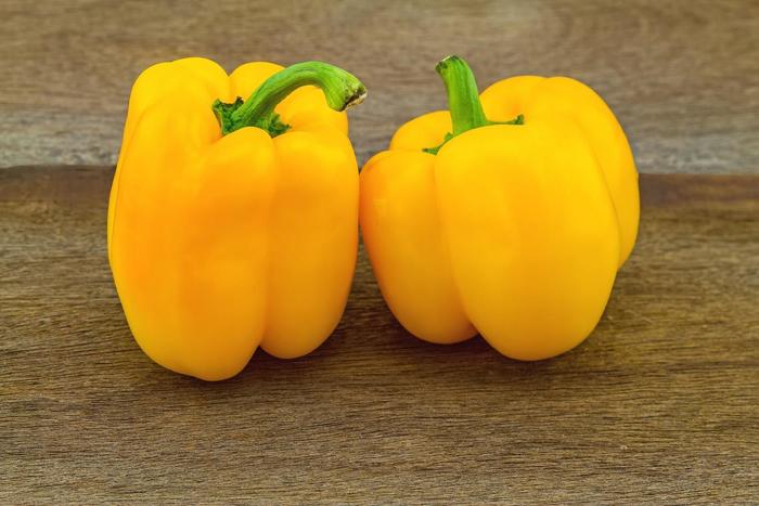 'Golden California Wonder' Bell Pepper - Capsicum annuum from 5 Acres NH
